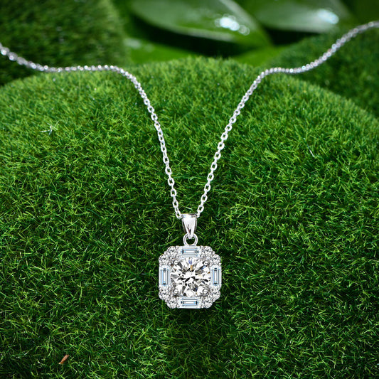 Round Brilliant Cut Necklace