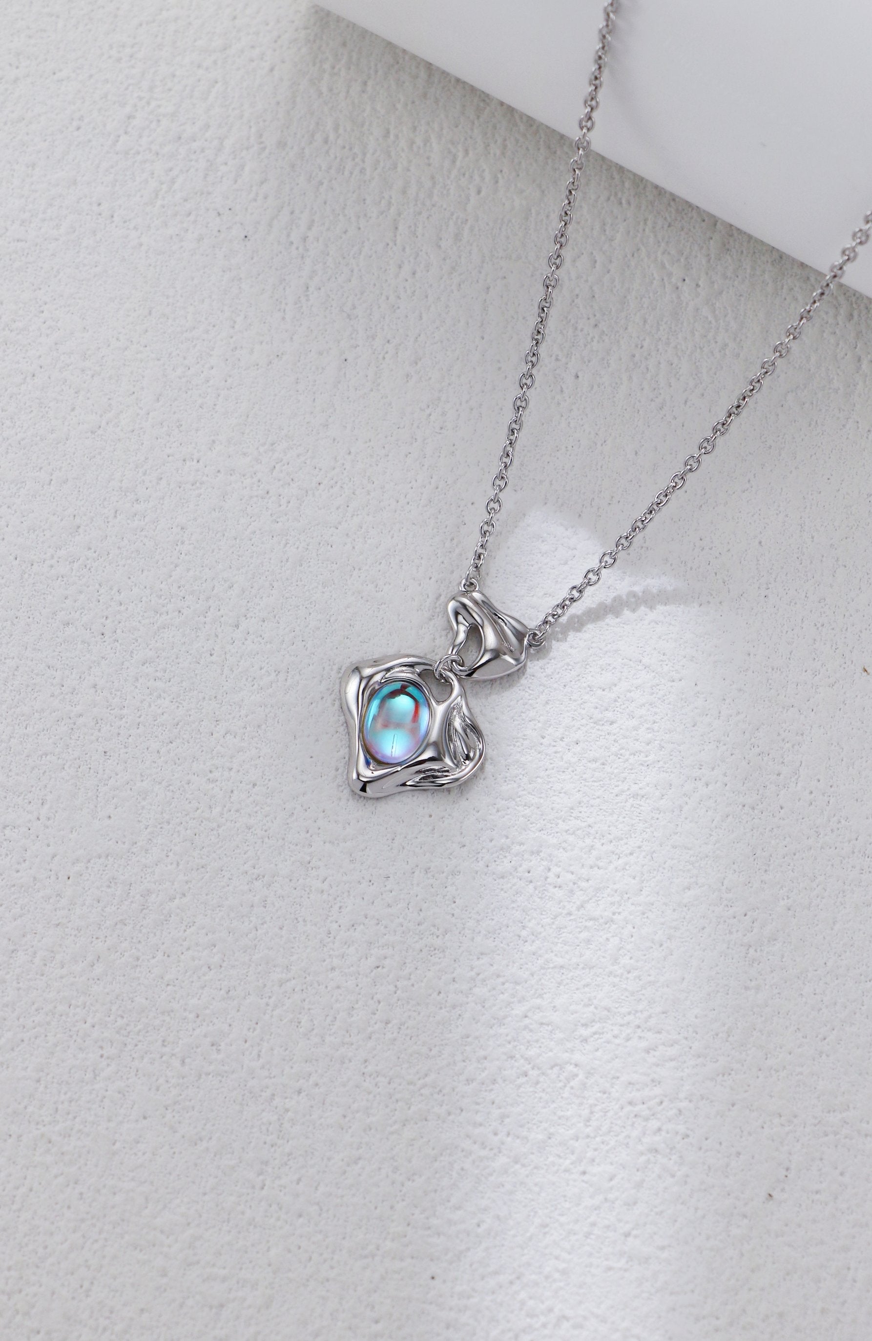 Retro Moonstone Necklace
